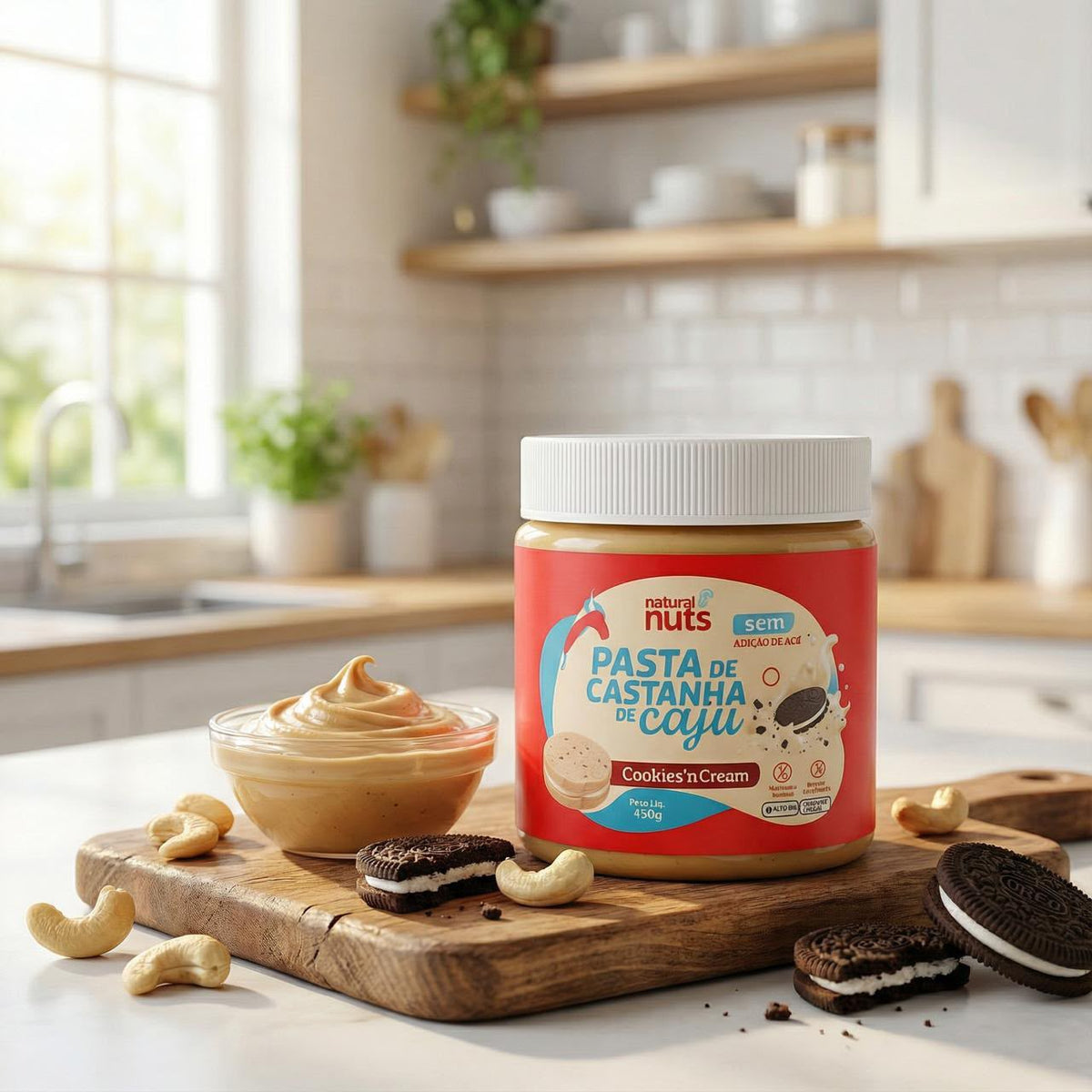 Pasta de Castanha de Caju Cookies'n Cream