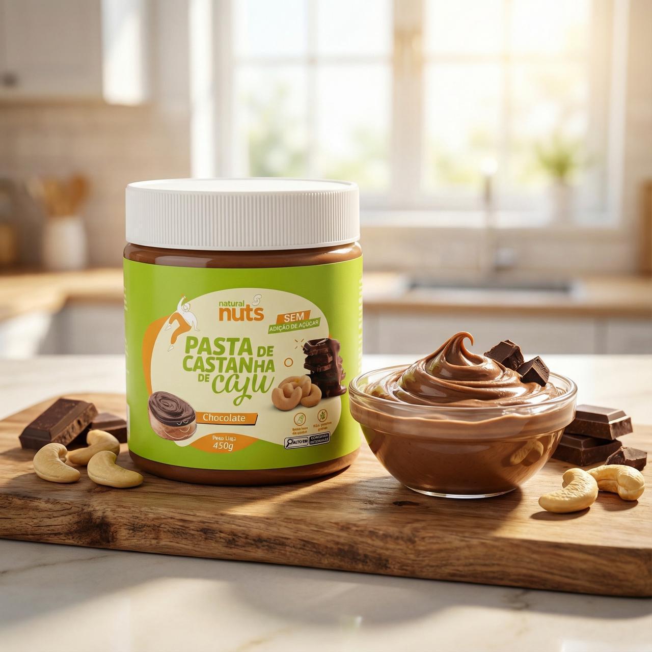 Pasta de Castanha de Caju Chocolate Preto | Zero Açúcar – Natural Nuts