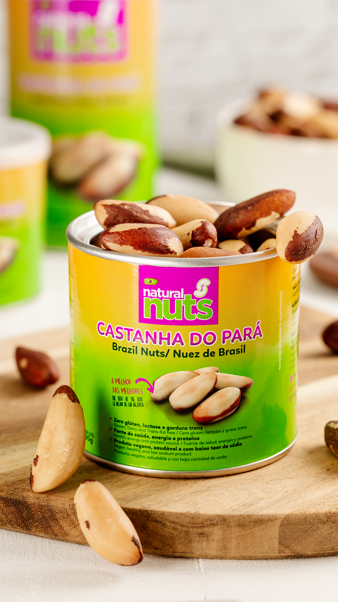 Kit 6x Latas 100g Castanha do Pará