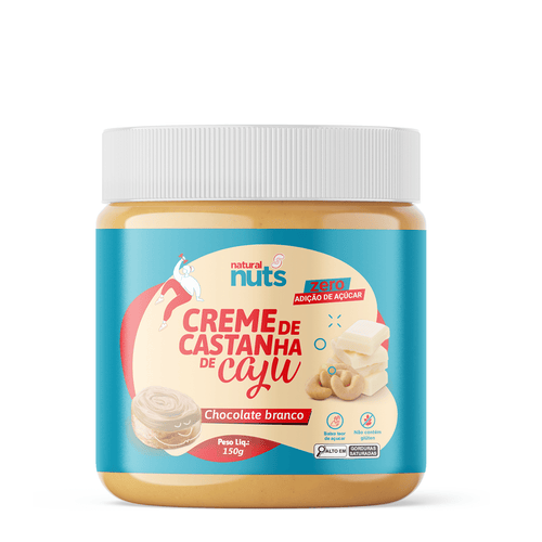 Creme de Castanha de Caju Chocolate Branco | Zero Açúcar - Natural Nuts