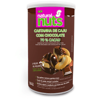 Castanha de Caju com Chocolate 70% Cacau | Lata 200g - Natural Nuts