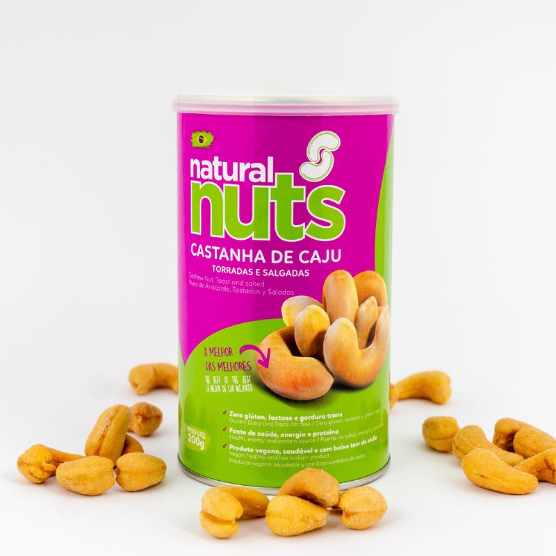 Castanha de Caju Torrada e Salgada | Lata 200g - Natural Nuts