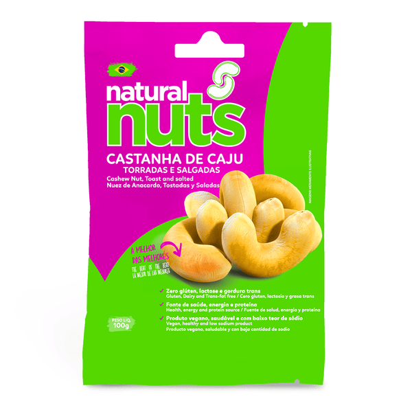 Castanha de Caju Torrada e Salgada | Pct 50g - Natural Nuts
