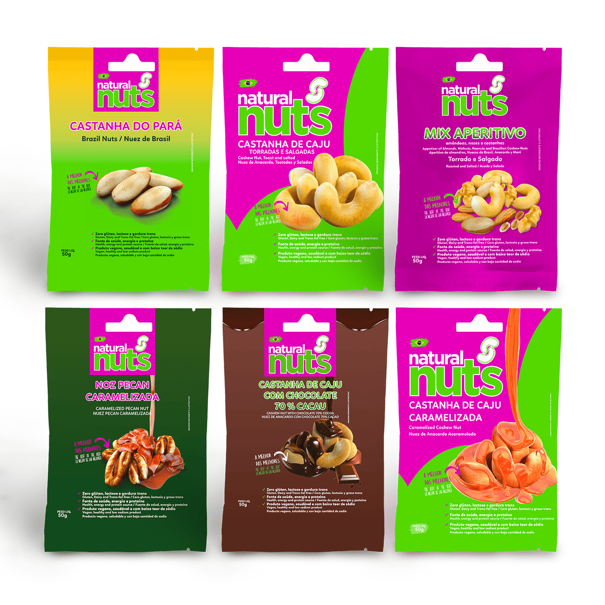 Combo Castanhas Natural Nuts - Natural Nuts