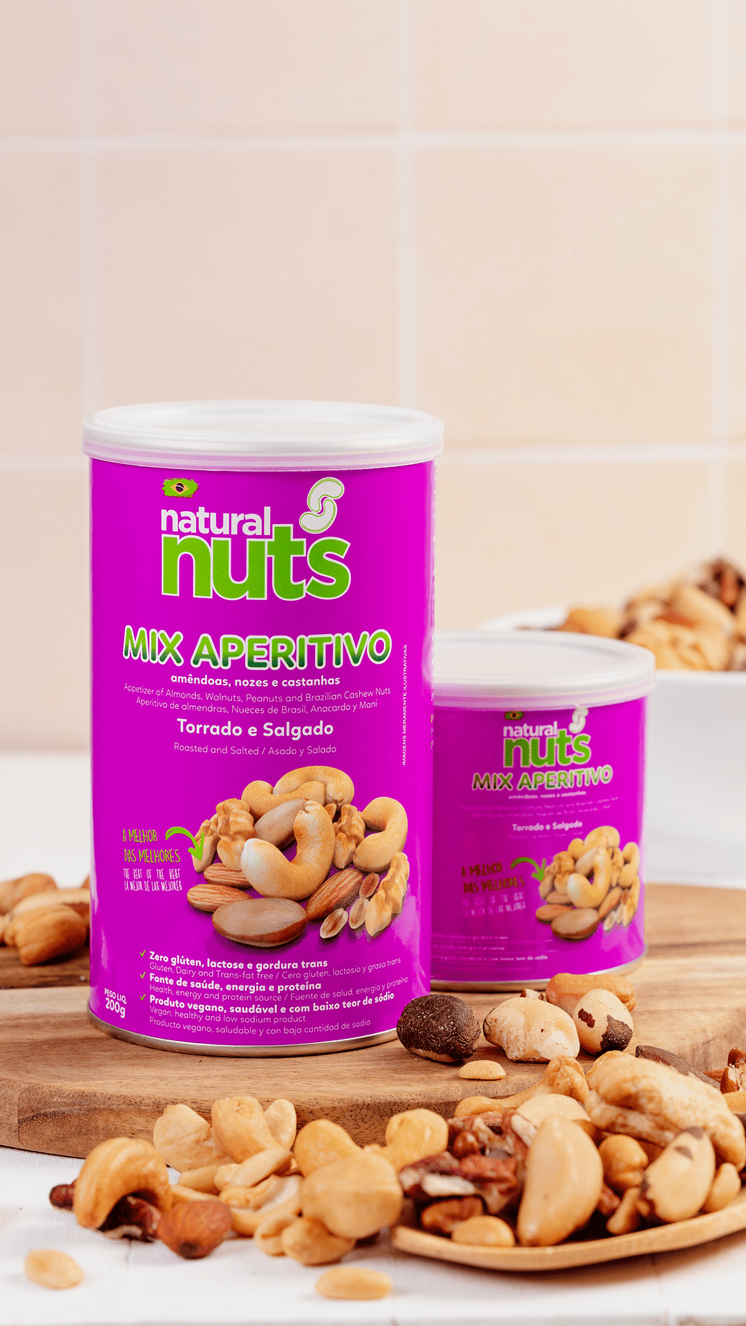 Mix Aperitivo Torrado e Salgado | Lata 100g - Natural Nuts